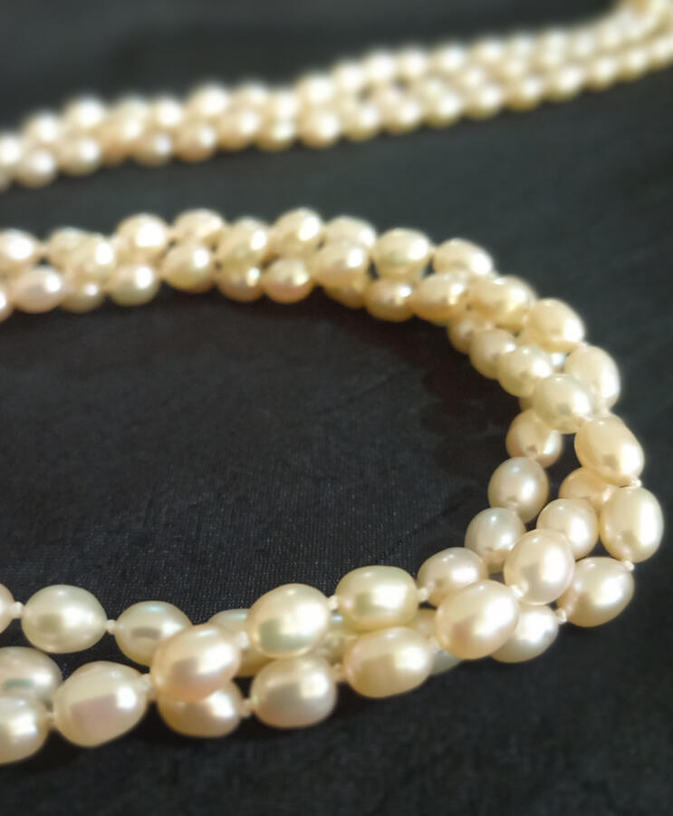 Cultured rice pearls